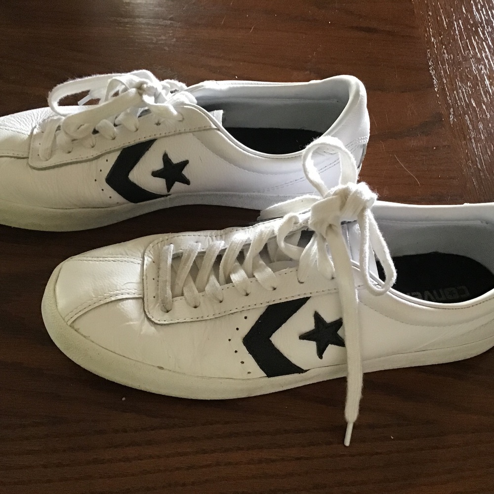 Converse All Star White Leather Sneakers